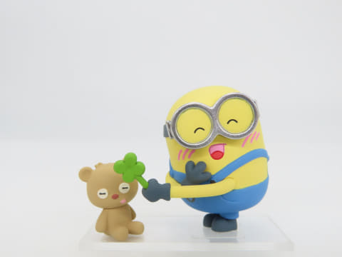 🇯🇵日版 TAKARA TOMY A.R.T.S 壞蛋獎門人 迷你兵團 小黃人 小小兵 MINIONS BOB & TIM GOODTIME GOOD TIME 美好時光 公仔 扭蛋 四葉草