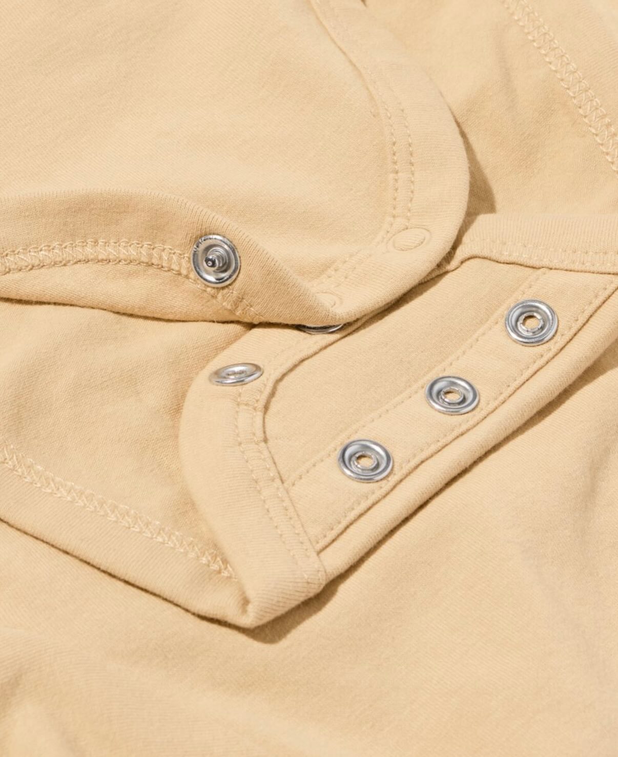 Miffy newborn baby long sleeves wrap around romper (sand) 