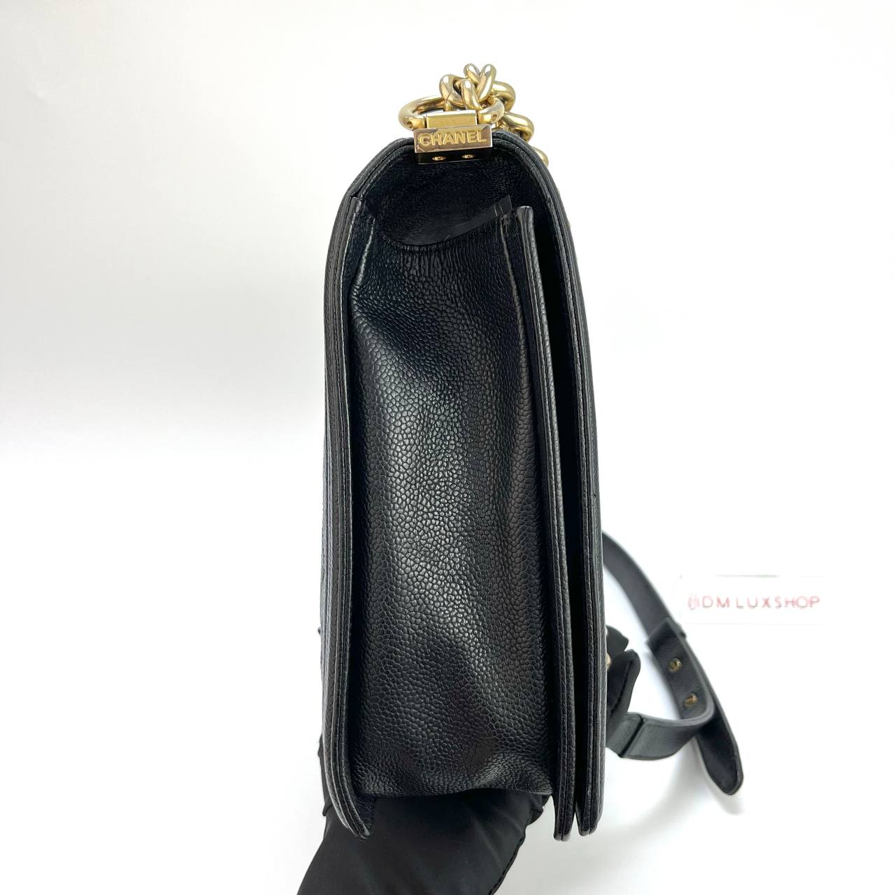 Chanel Black Caviar Large Boy GHW (Serial 23, Y: 2017)
