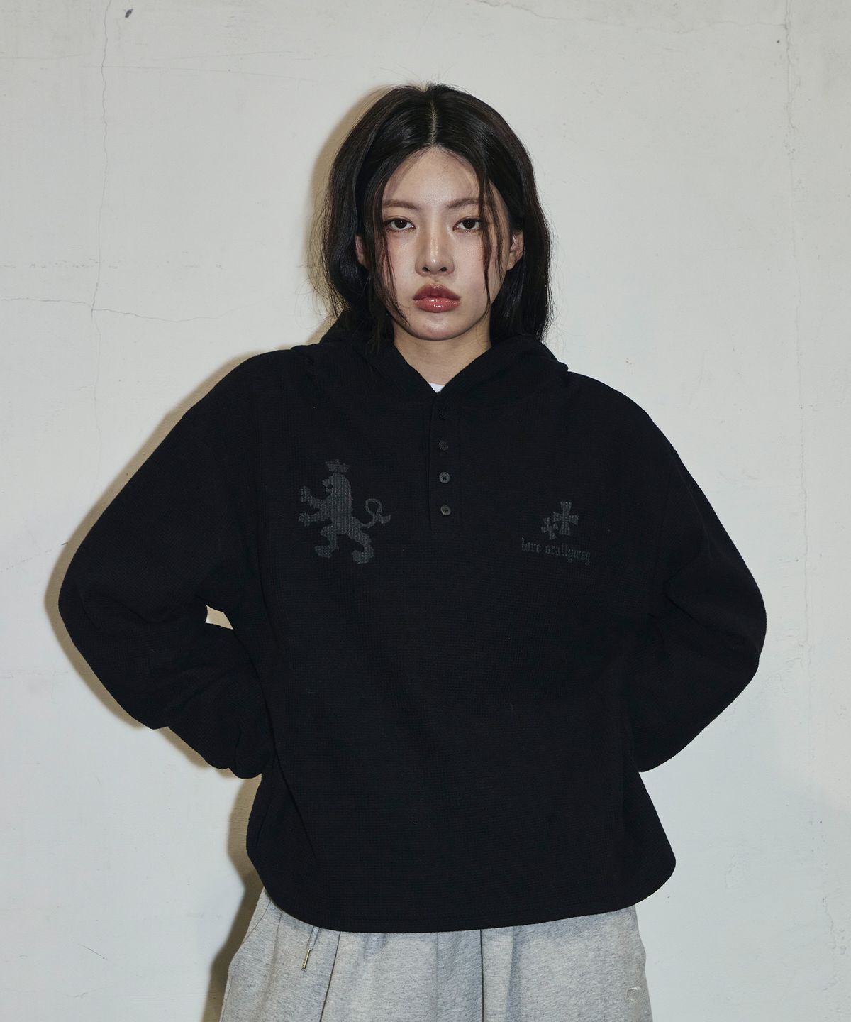 🇰🇷訂購｜SCALLYWAG 26SS｜Waffle Henley Neck Review 2色 