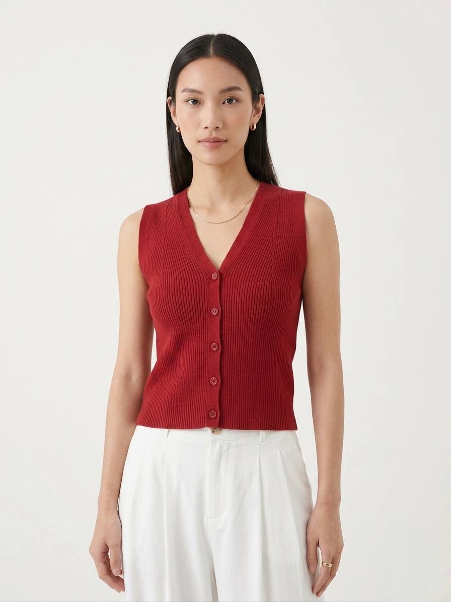 W8366 - Knit Vest