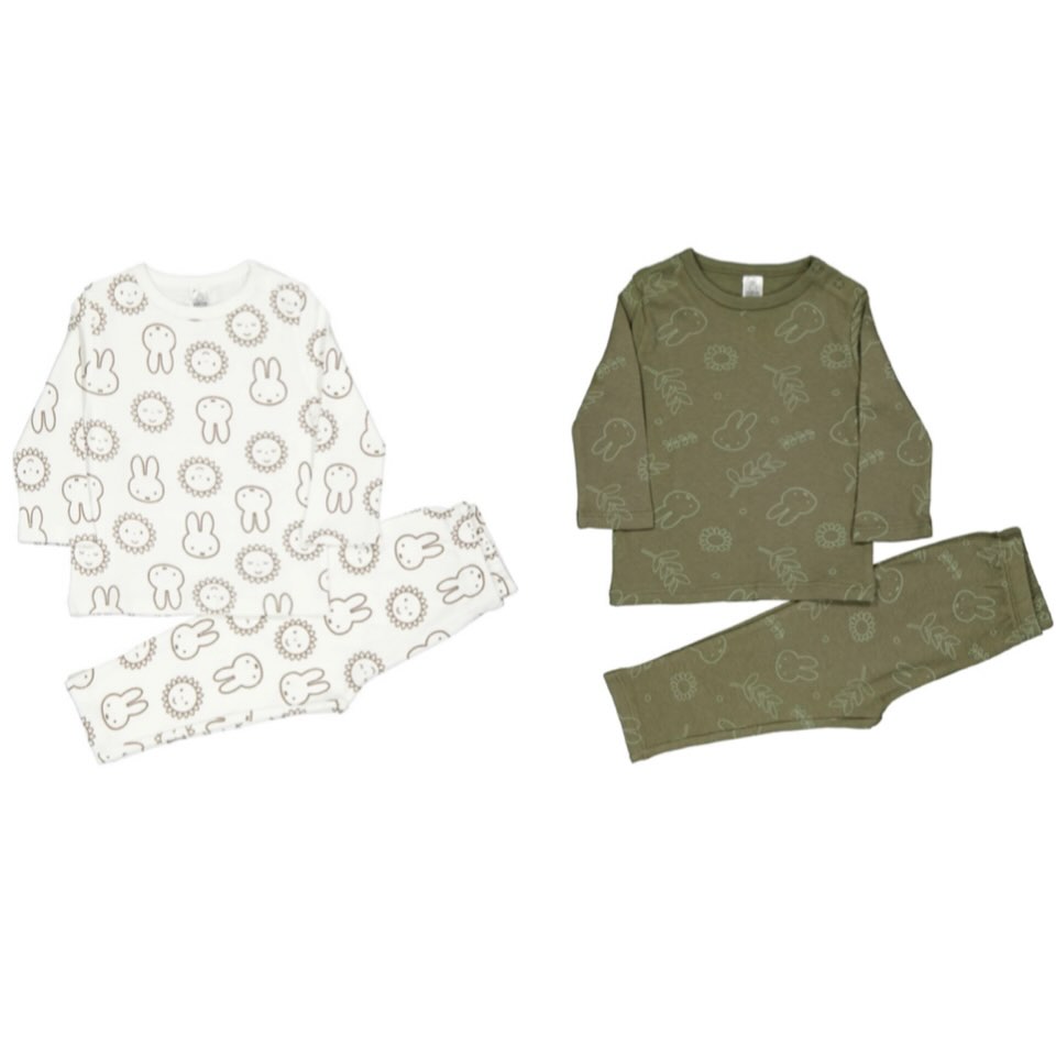Miffy baby long sleeves pajamas set 
