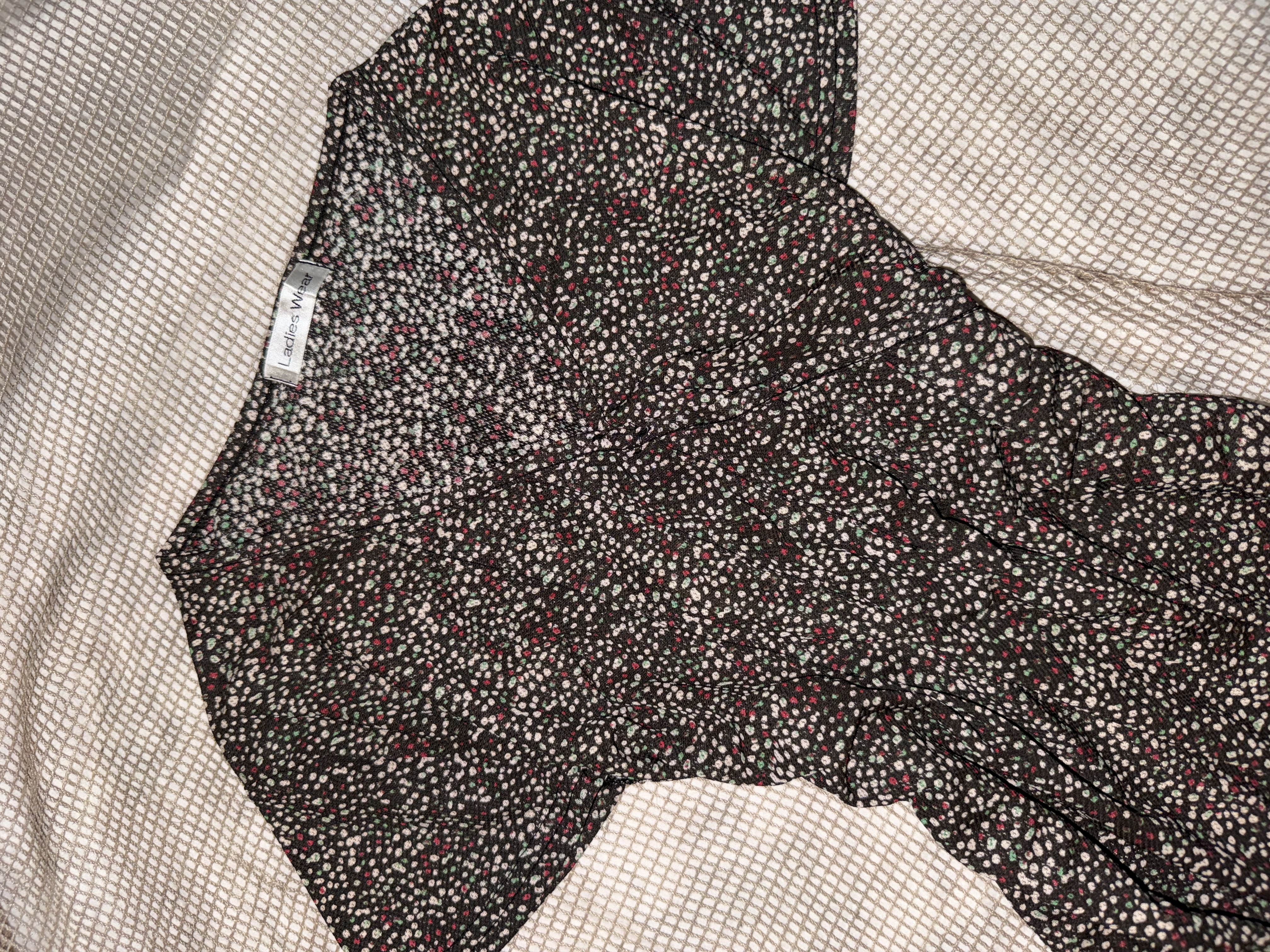 Brown Floral Dress Outer