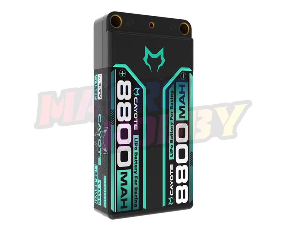Cayote 1/12 1S 145C Racing LiPo Battery (3.7V/8800mAh) w/5mm Bullets CYE881S145B #610007