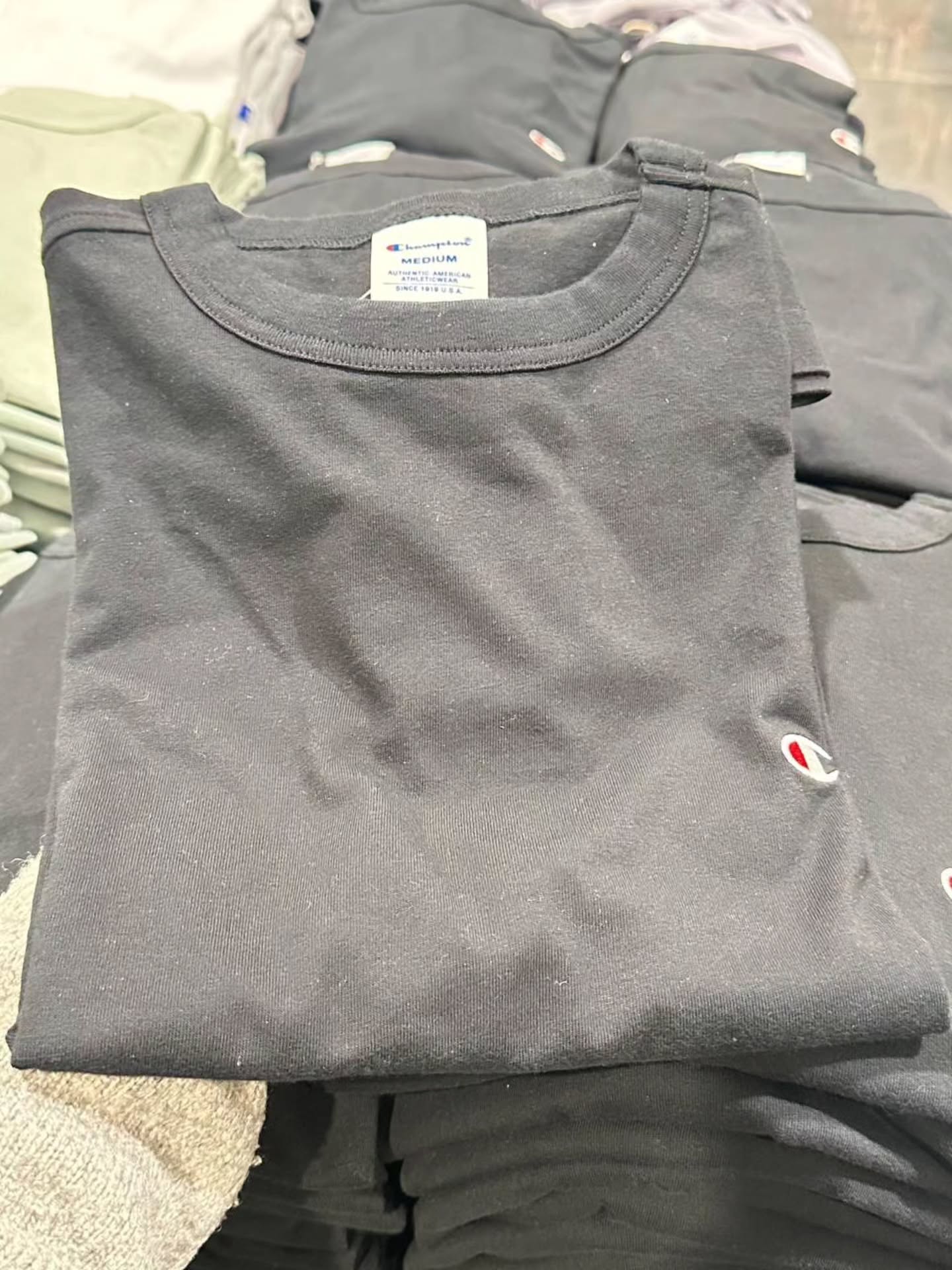 🇯🇵Champion｜男士纯色百搭圆领短袖T恤素色 百搭 Tee