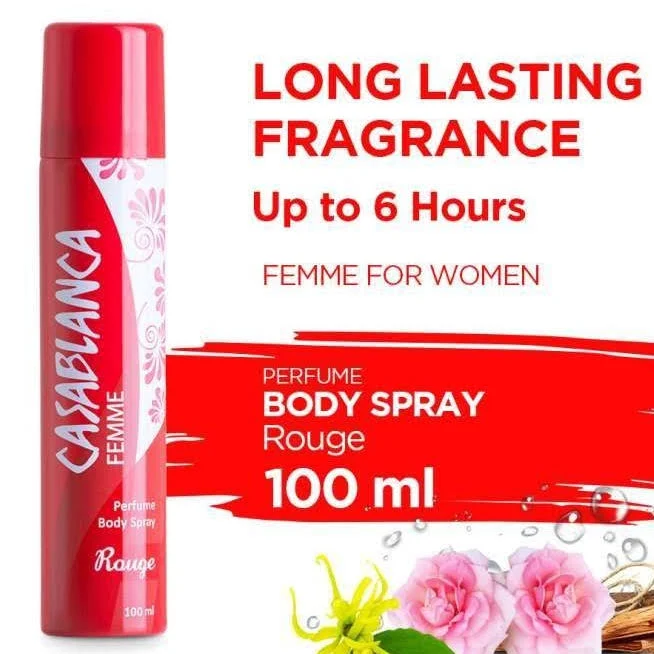Casablanca Femme Perfume Body Spray Rouge - 100ml