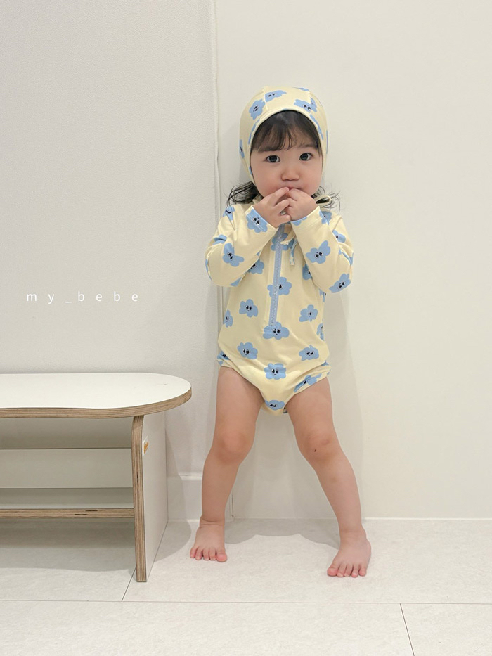 🇰🇷mybebe 泳衣+帽