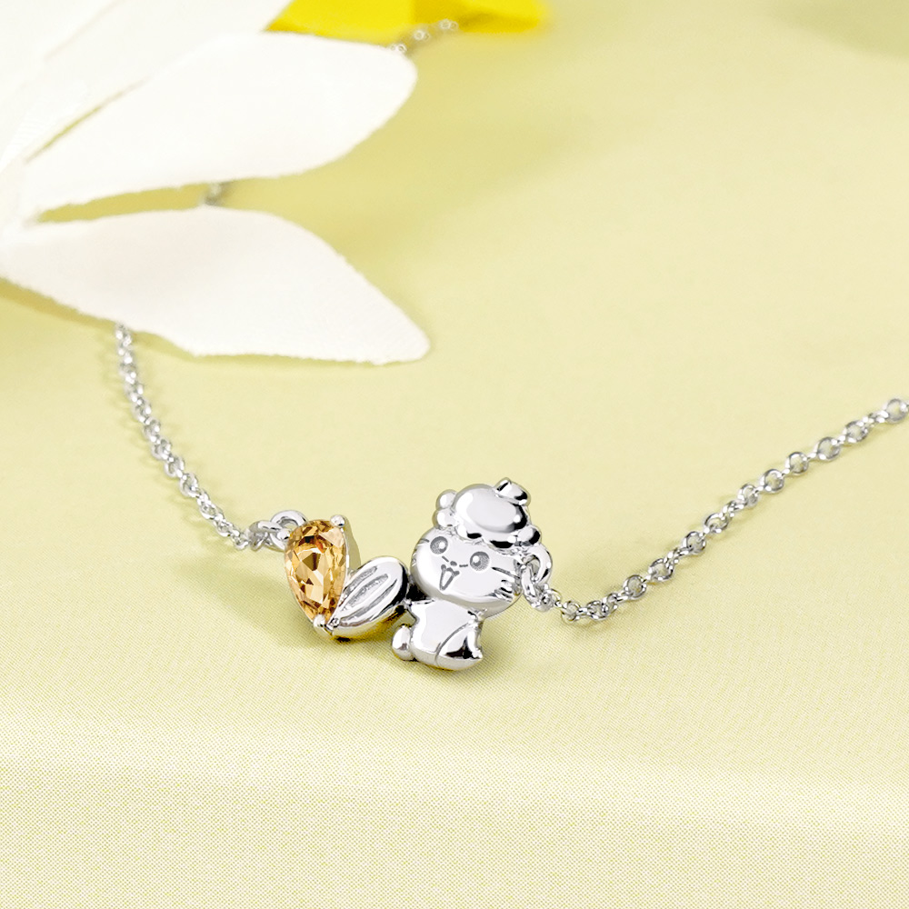 📦訂購 台灣限定 STORY 故事銀飾 X 三麗鷗 Sanrio Coro Coro Kuririn 經典系列 CK鼠 可樂鈴晶鑽純銀頸鏈