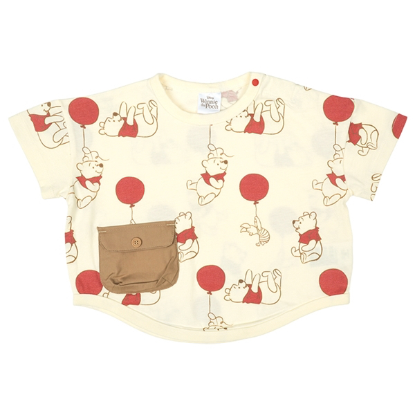 🇯🇵預訂 日本直送🇯🇵Winnie the pooh小熊維尼滿印口袋短袖T恤