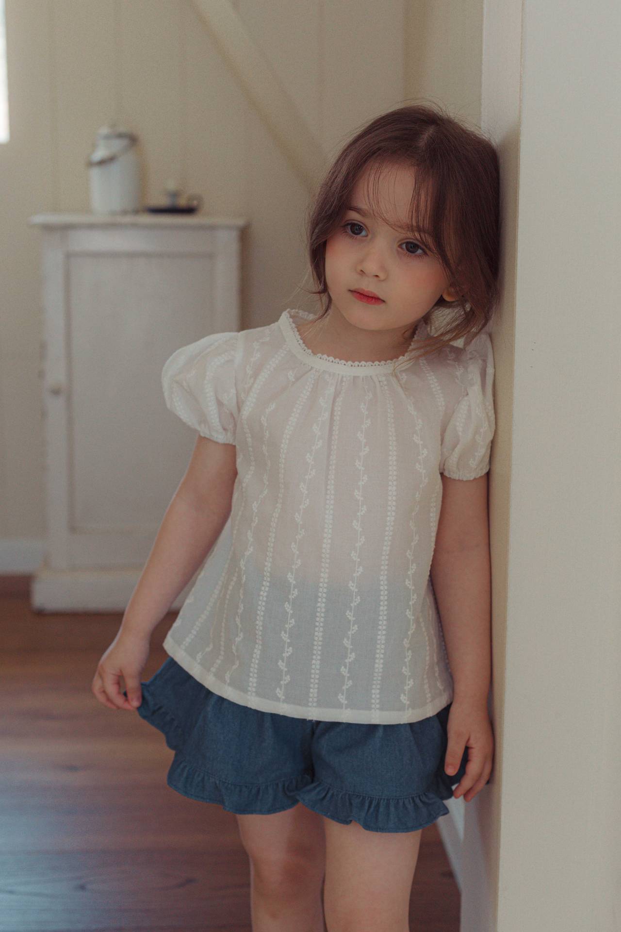 Lace 泡泡袖 Top