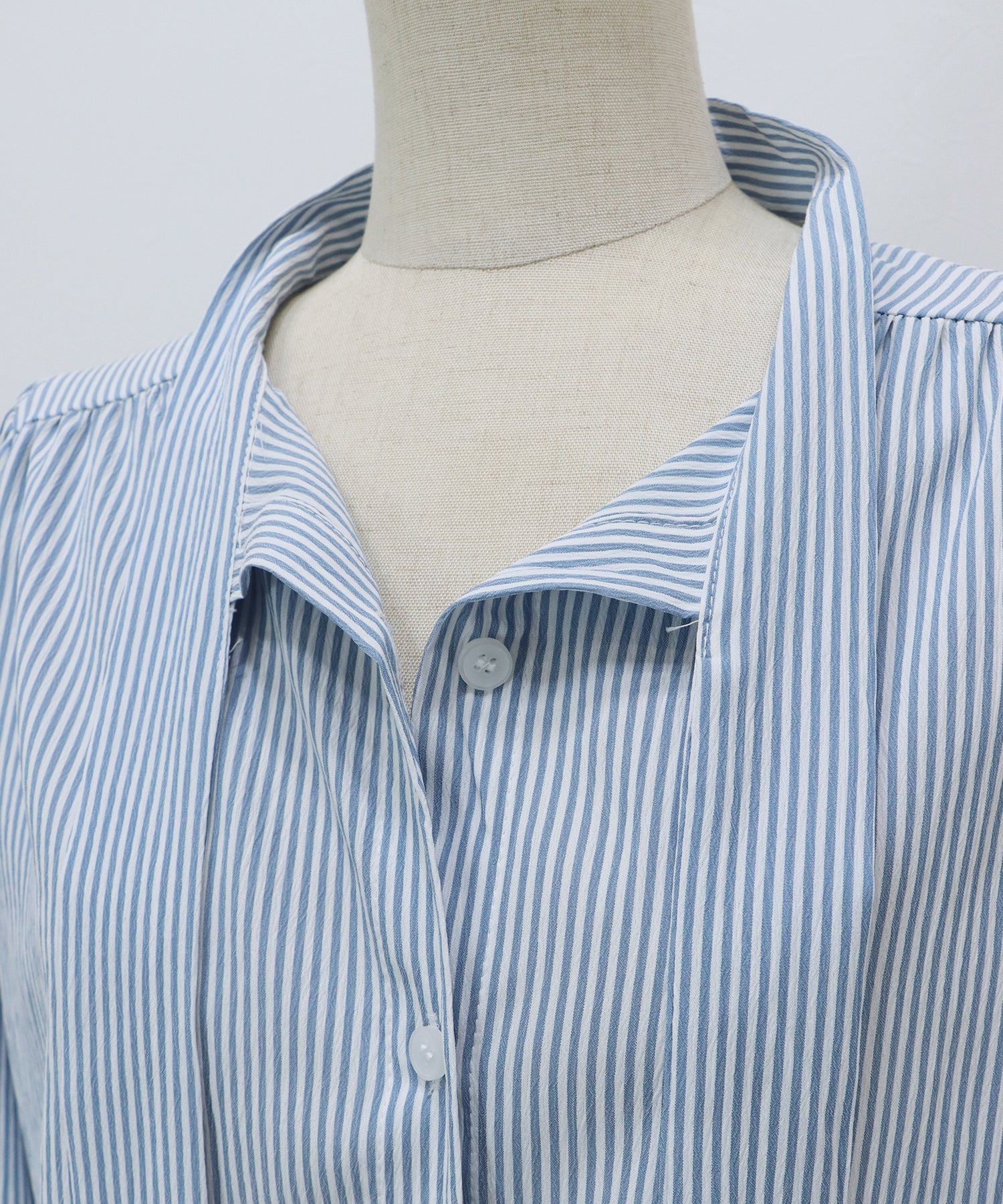<JP> Soft Ribbon Shirt Blouse* 2色入 <預購>