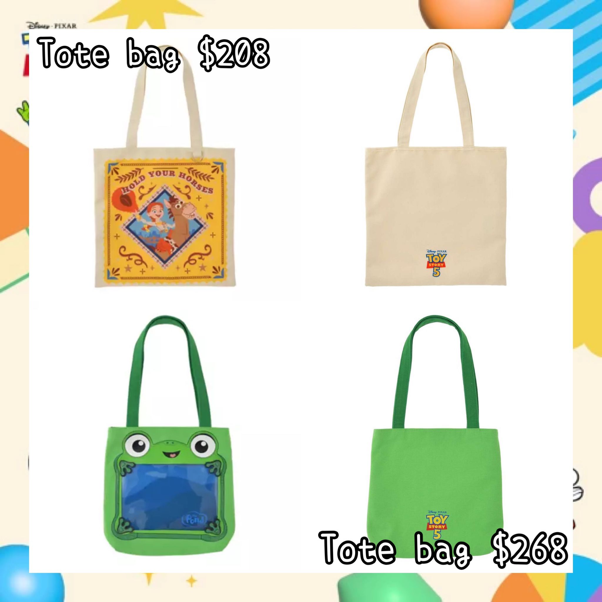 ：日本：TOY STORY 5 30/6 日本發賣 TOTE BAG