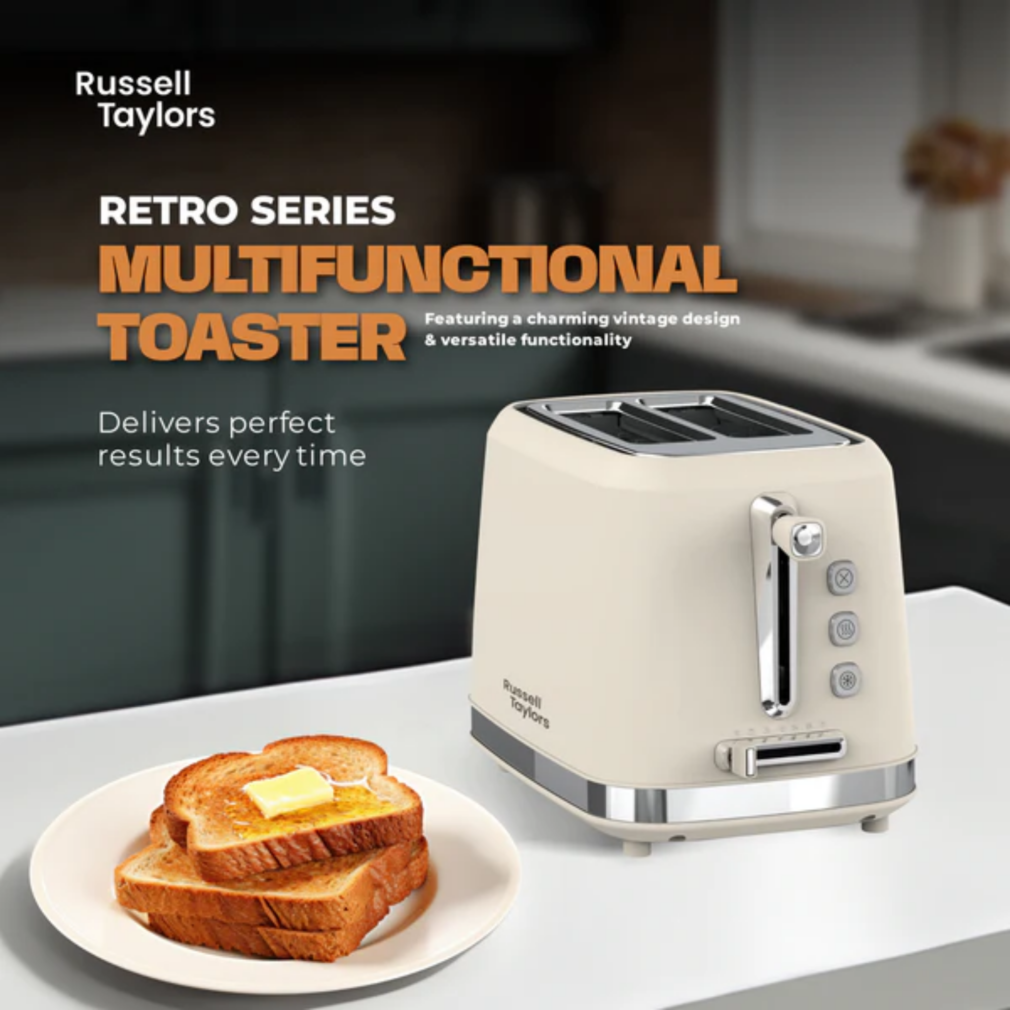 Russell Taylors 925W Retro Toaster (RT-10C)