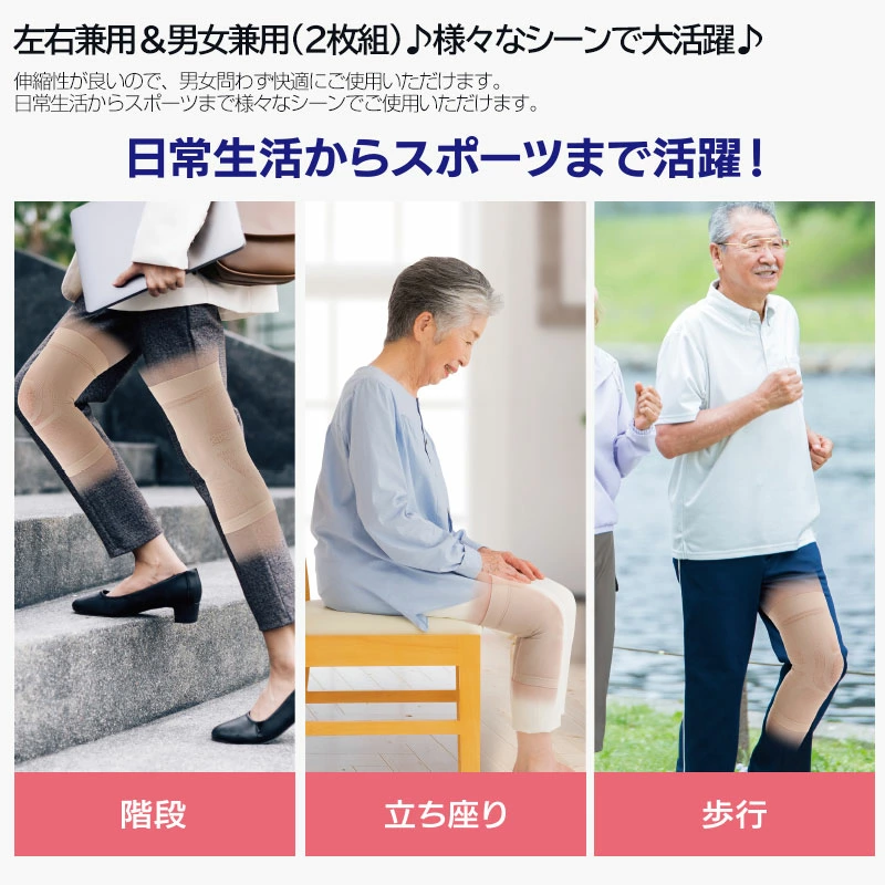 日本直送 Dr. Pro 超薄透氣加壓護膝 (一對裝)