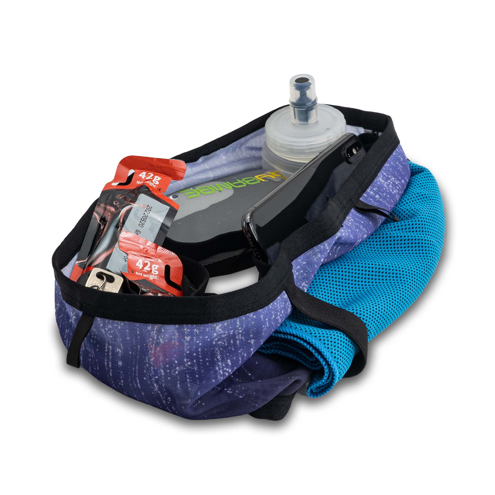 "MYSTIC"網質彈性超透氣貼身跑步腰帶腰包