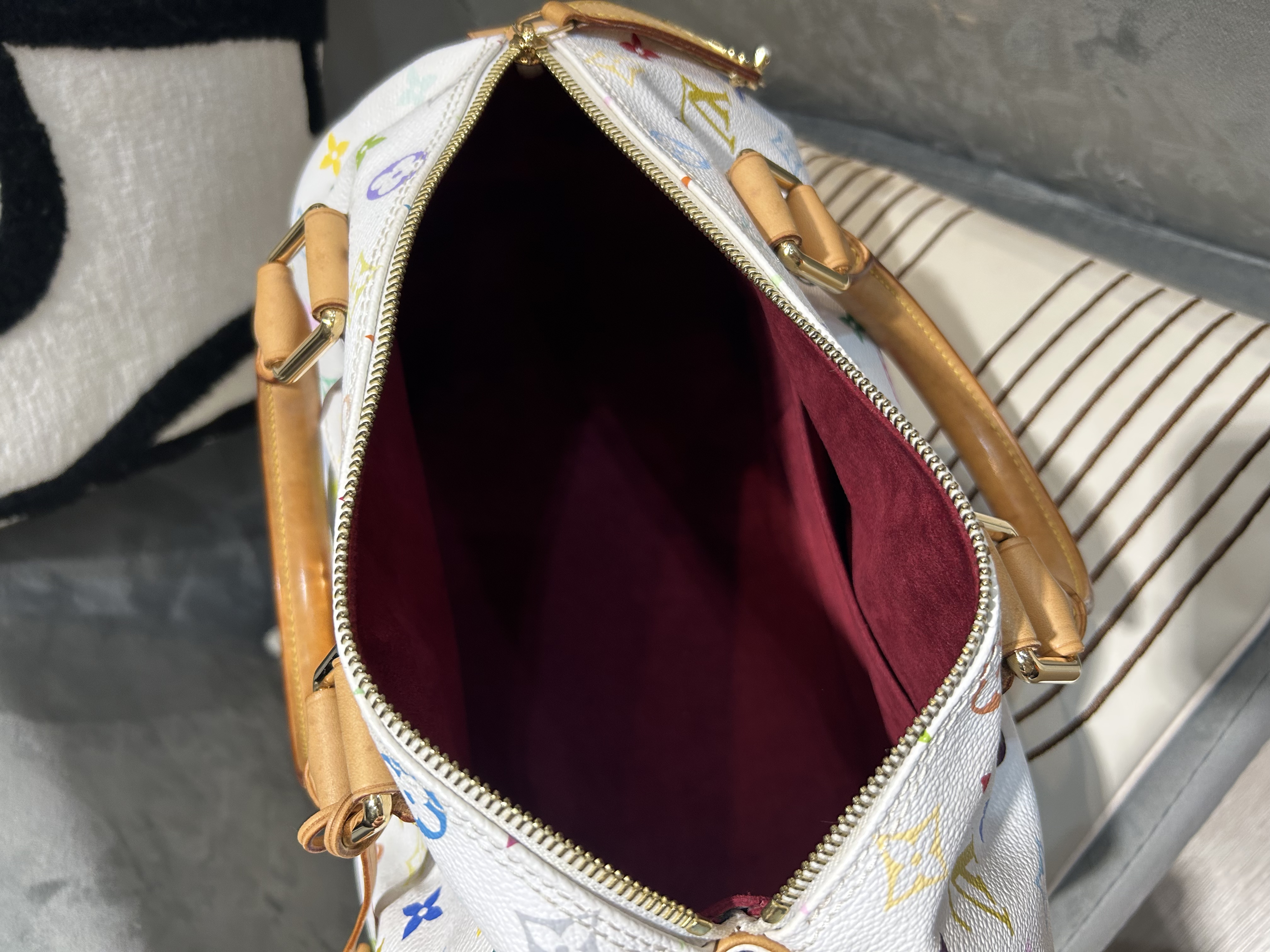 LV Speedy 30 村上隆白彩花