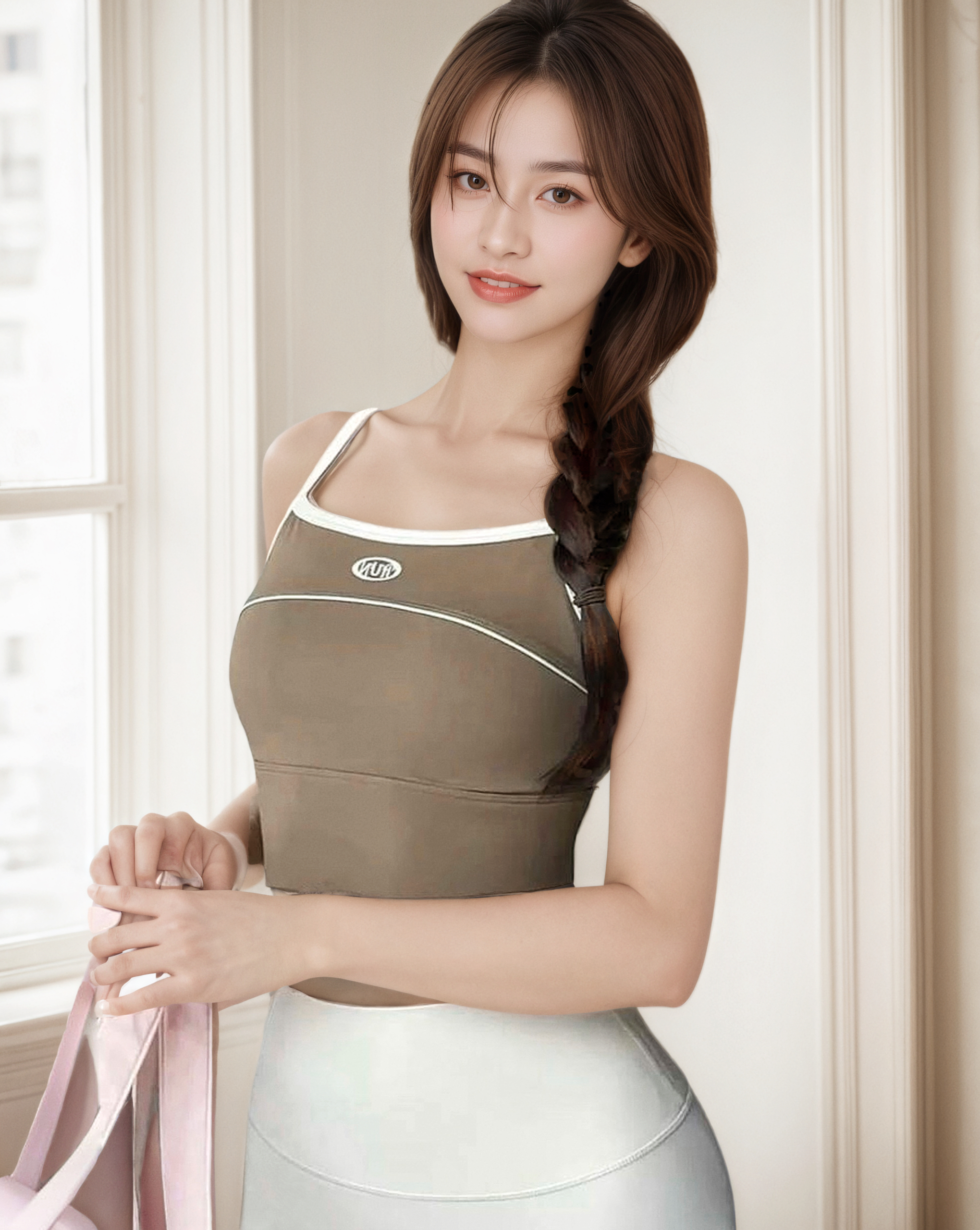 拼色防震美背一體杯運動內衣