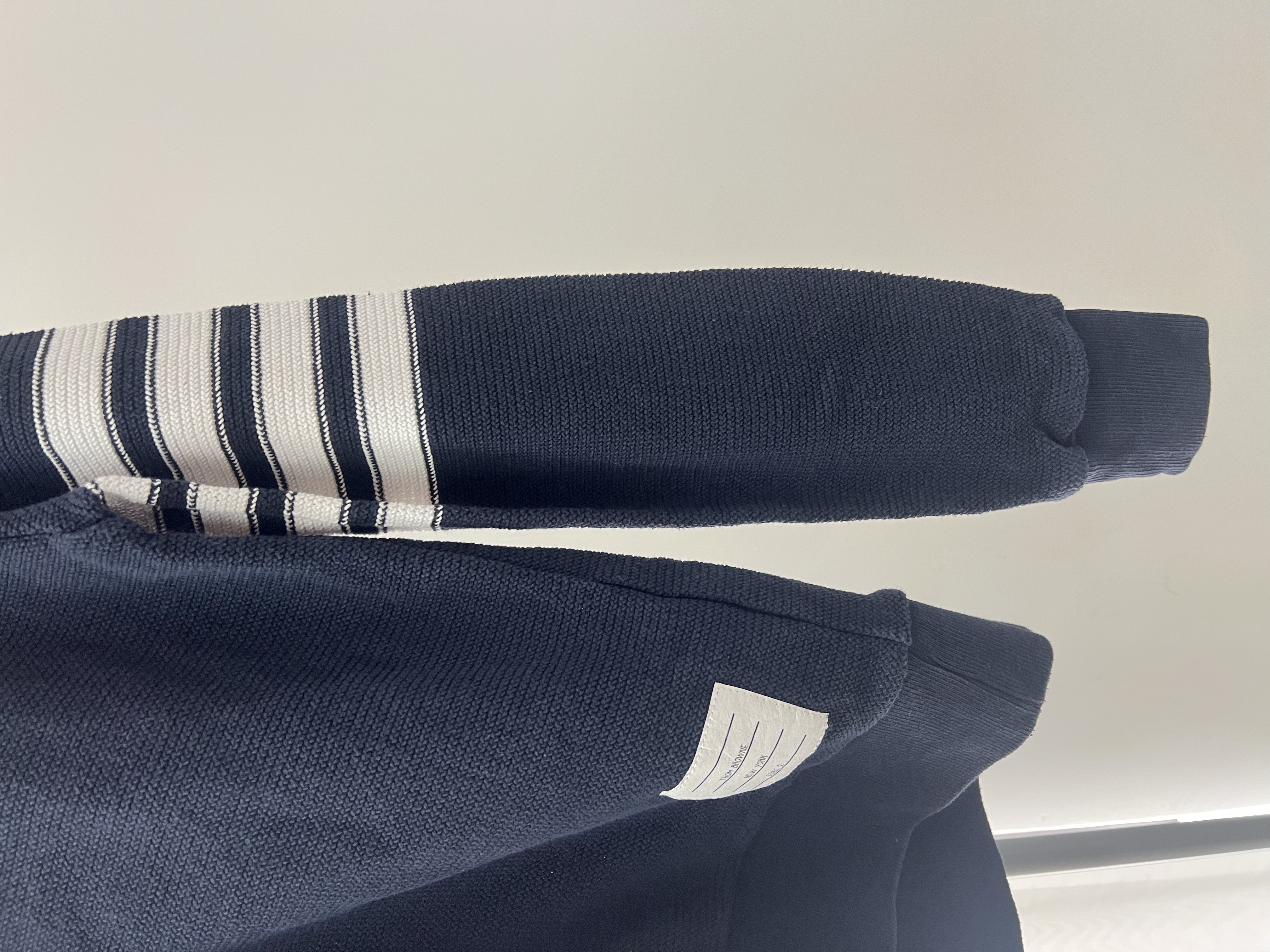 Pre-owned Thom Browne 4-Bar crew-neck loopback/ Product Code: 26050801