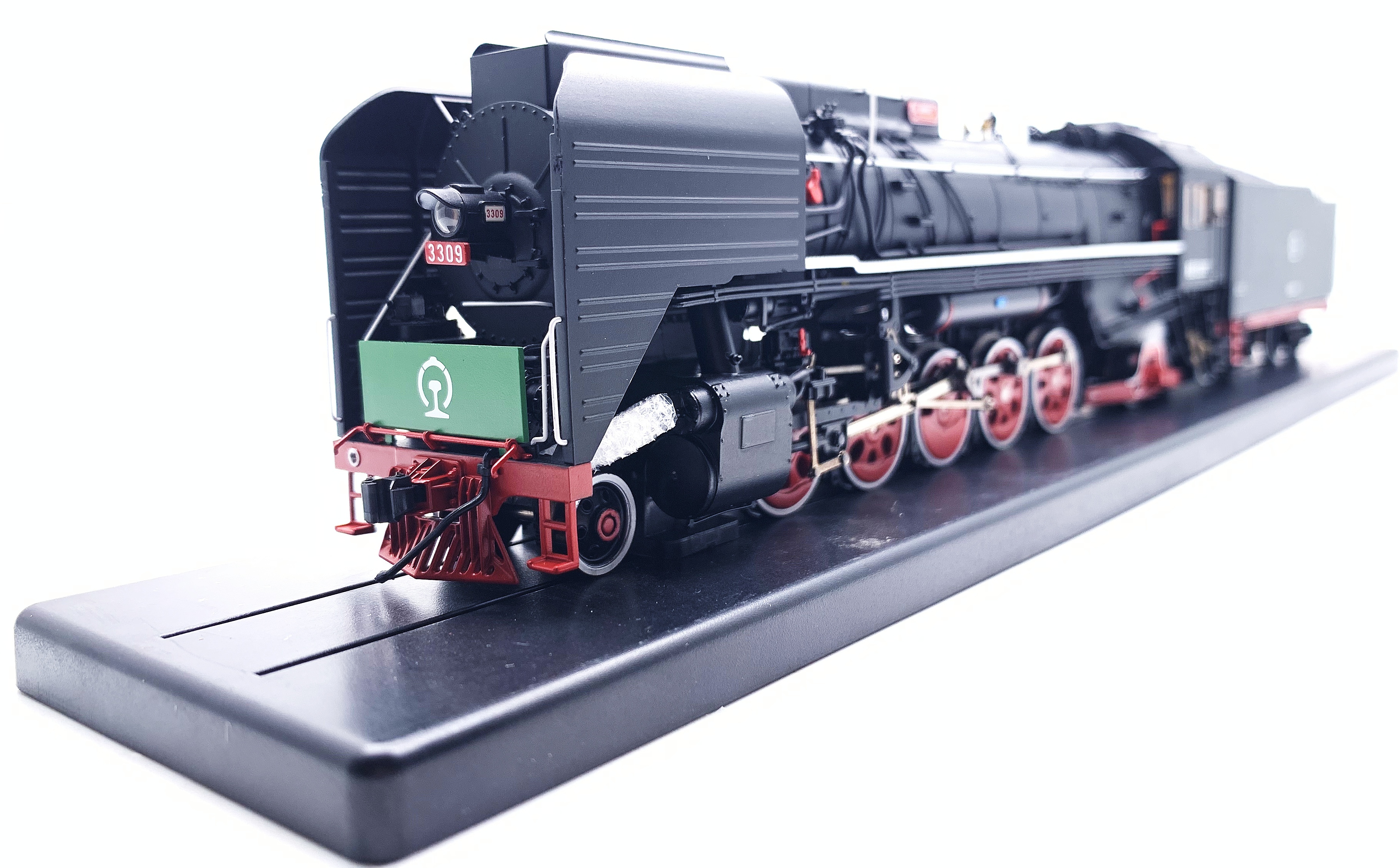 China Railway QJ CLASS 2-10-2 Damp. DCC Digital Sound & Rauch #3309 D.C.