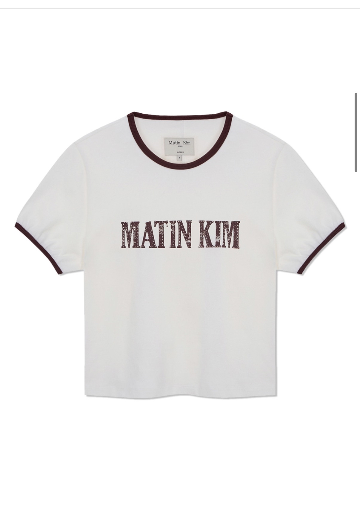 MATIN KIM 特價場 STUD LOGO RINGER TOP 