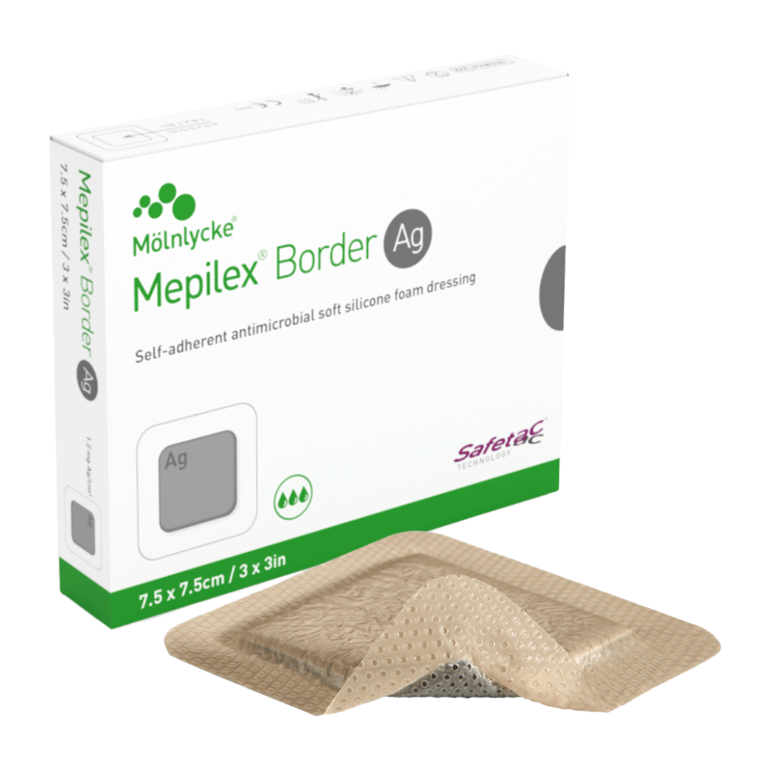 Molnlycke Mepilex Border Ag 銀離子有邊型敷料貼