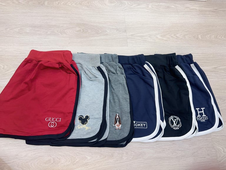 NFE01 Y0110 单色口袋休闲居家裤（LOGO 款式随机）