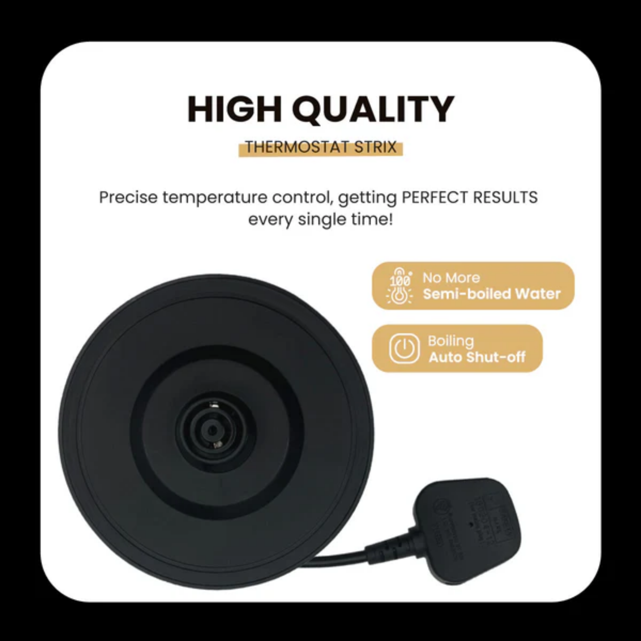 Russell Taylors 1.7L Noir Stainless Electric Kettle (RK30)