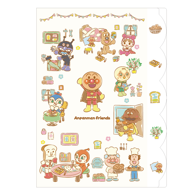 [現貨] [麵包超人館限定] 麵包超人5層 A4 File {TF00495}