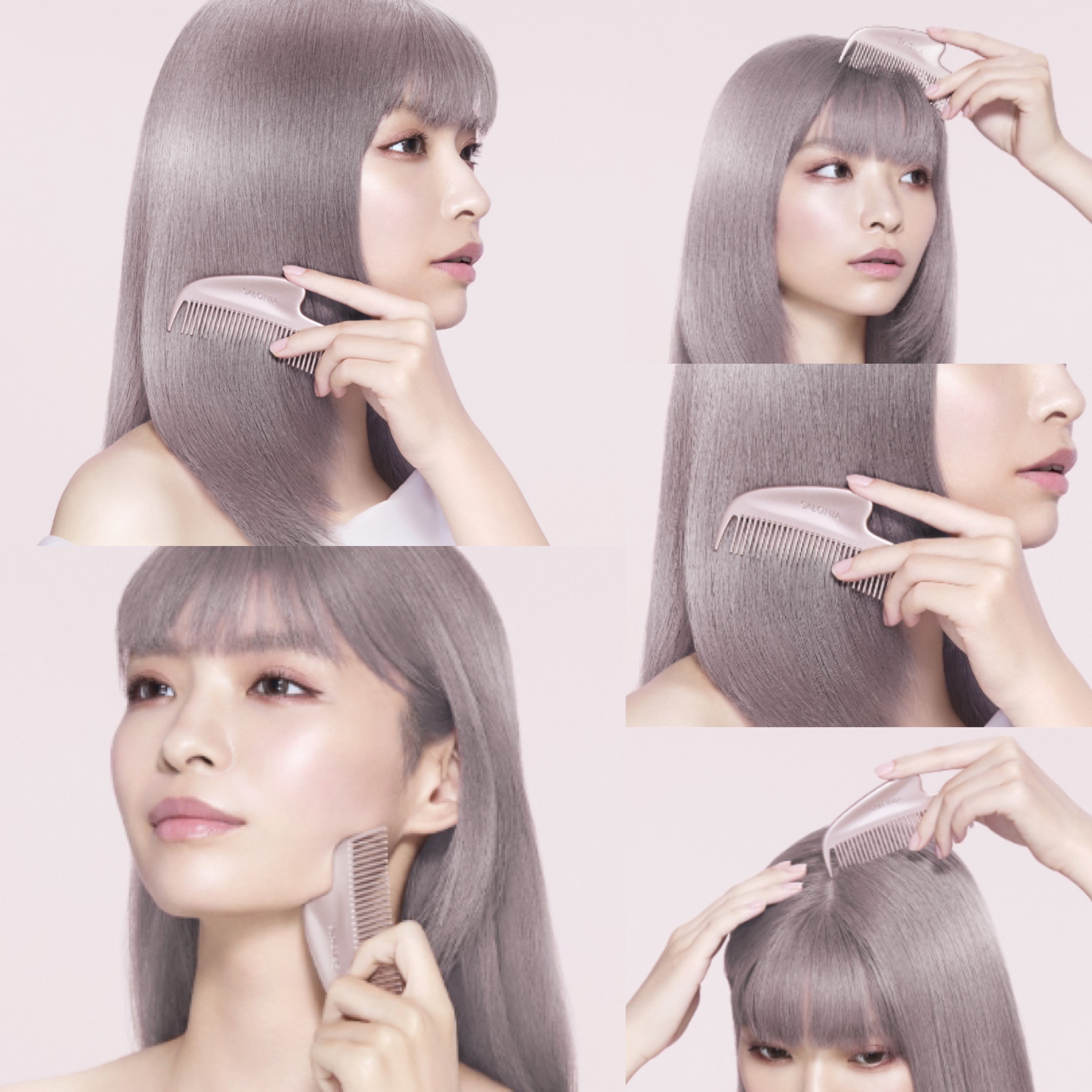［限時開團］🇯🇵日本美髮品牌Salonia Glossy Care Metal Kassa Comb 光澤護理金屬刮痧梳