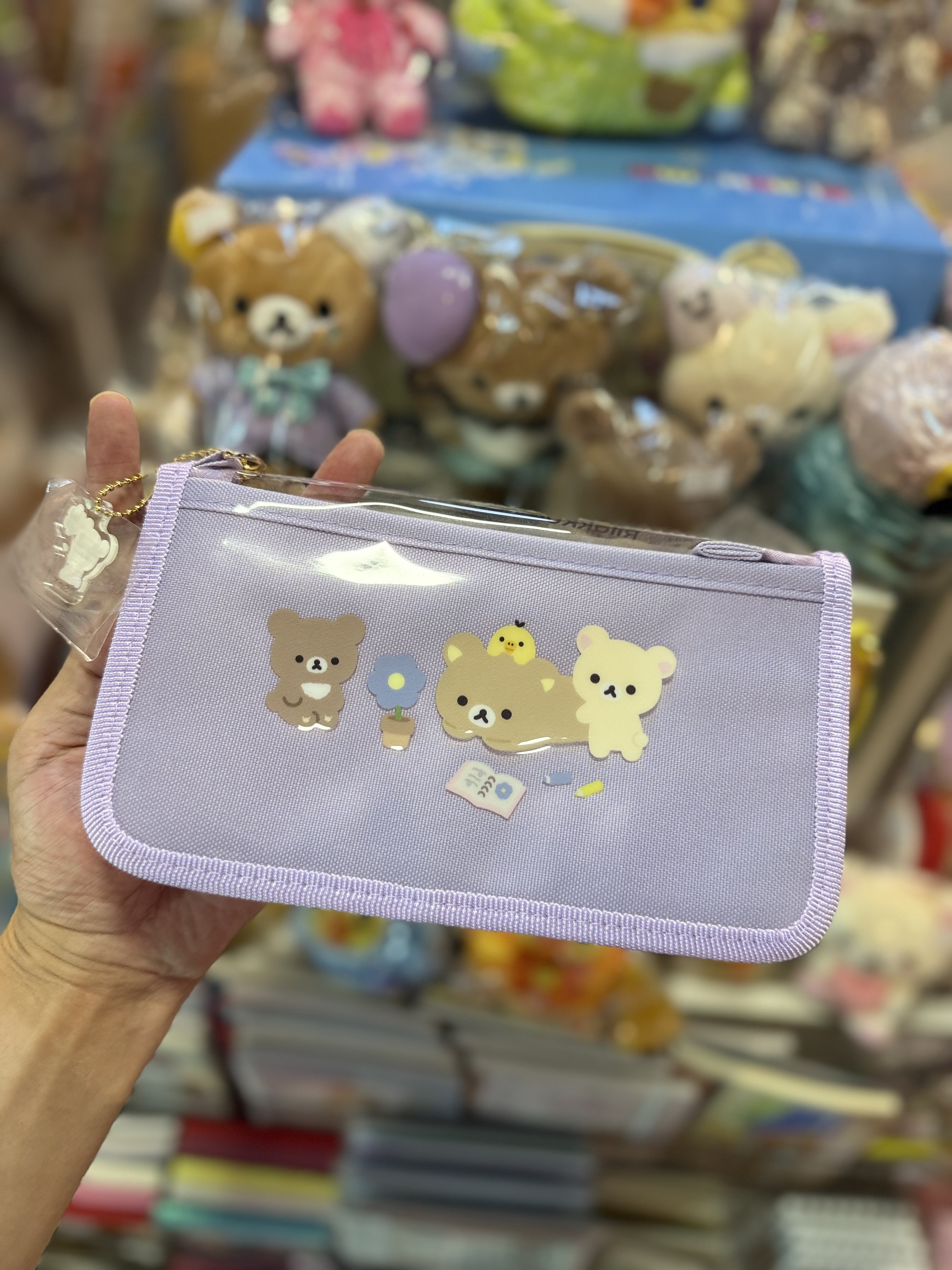 《現貨》全新BASIC RILAKKUMA Flower系列 多用途收納袋