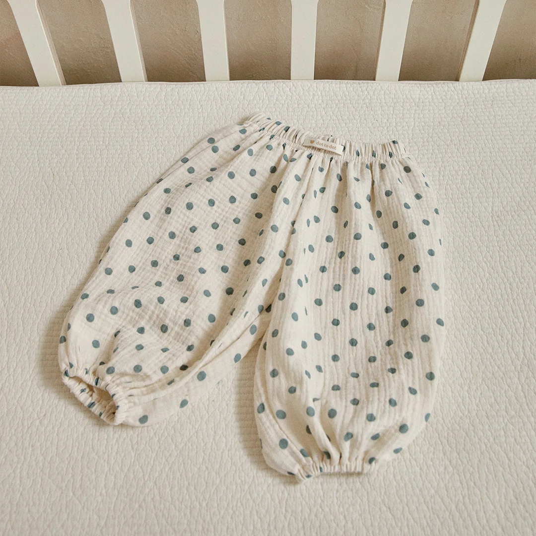 26S/S DTD泡泡波點系列-棉紗防蚊褲