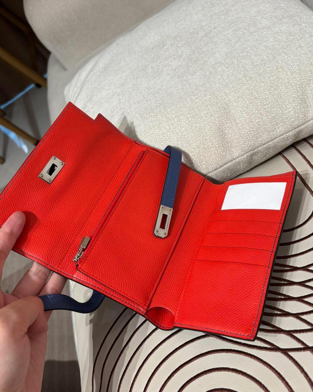Hermes Kelly Wallet Stamp C 100%Authentic, 98%new ✅Dust bag