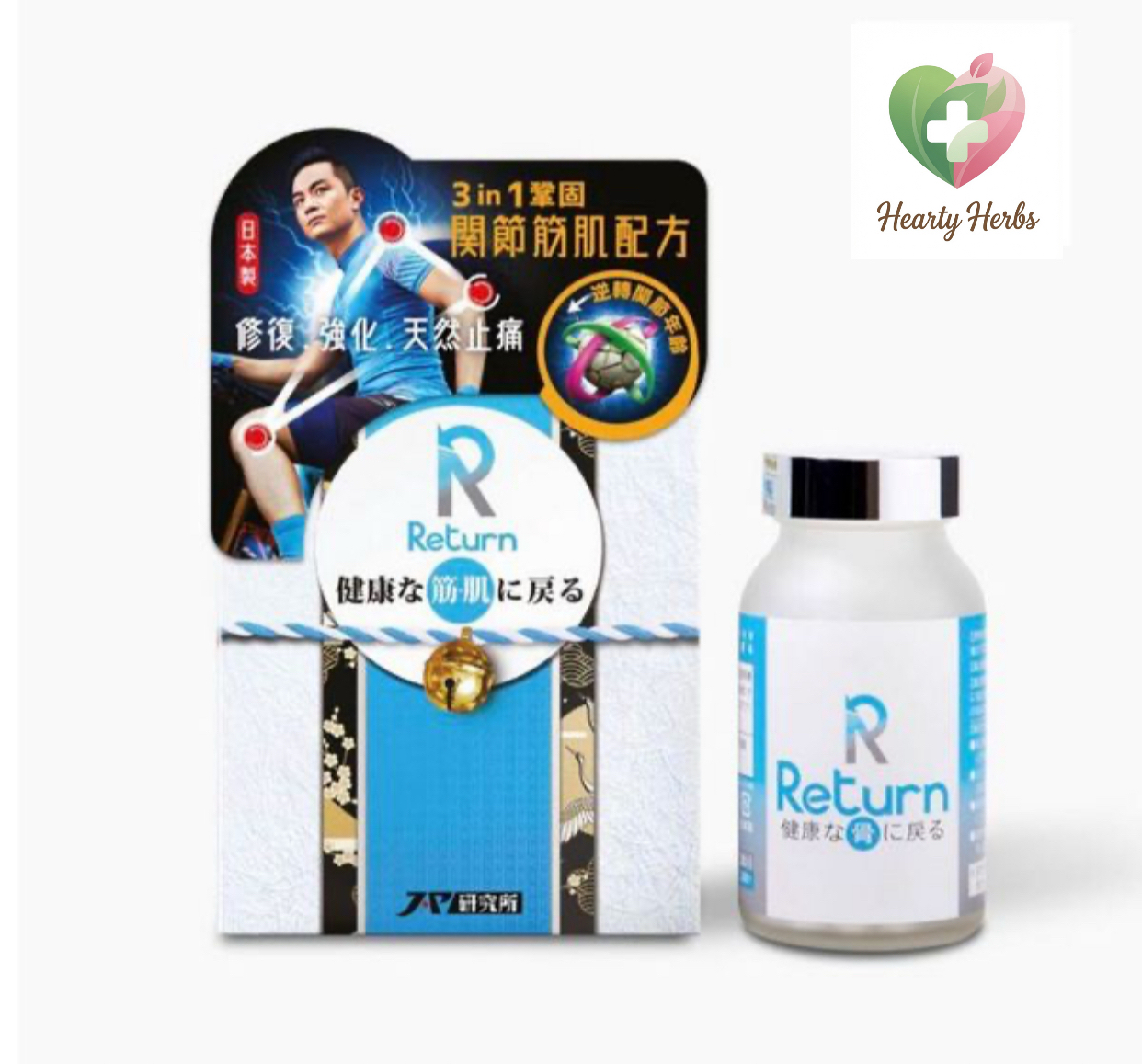 萬寧貨 Return 回本 關節筋肌配方 240粒 萬寧行貨