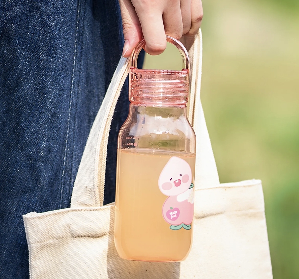 Kakao Friends Apeach 手挽蓋膠水樽430ml