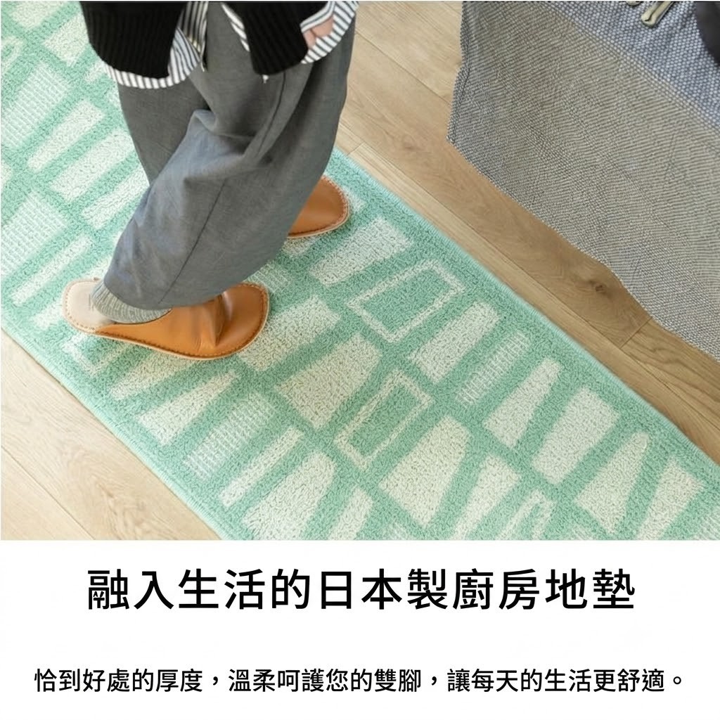 🔥🔥【日本製《HAUSKA》北歐風防滑可水洗廚房地墊】