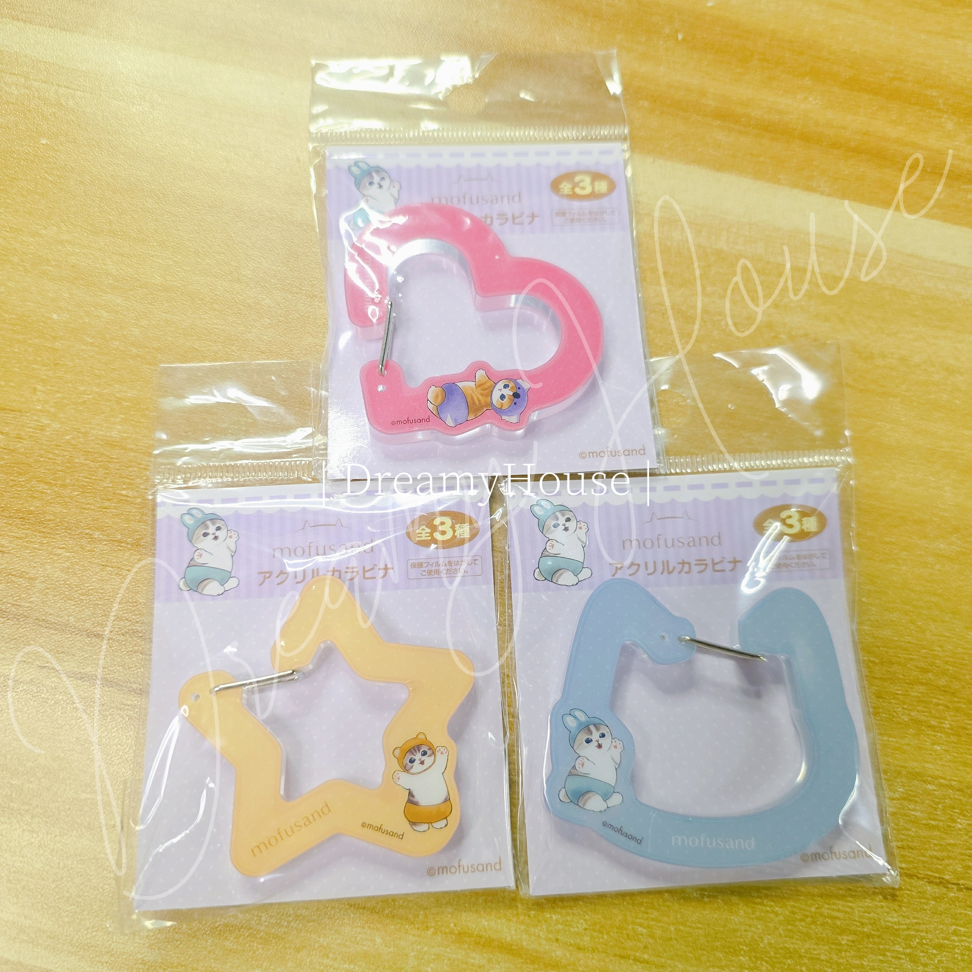 日本 Mofusand貓咪 鯊魚貓 登山扣