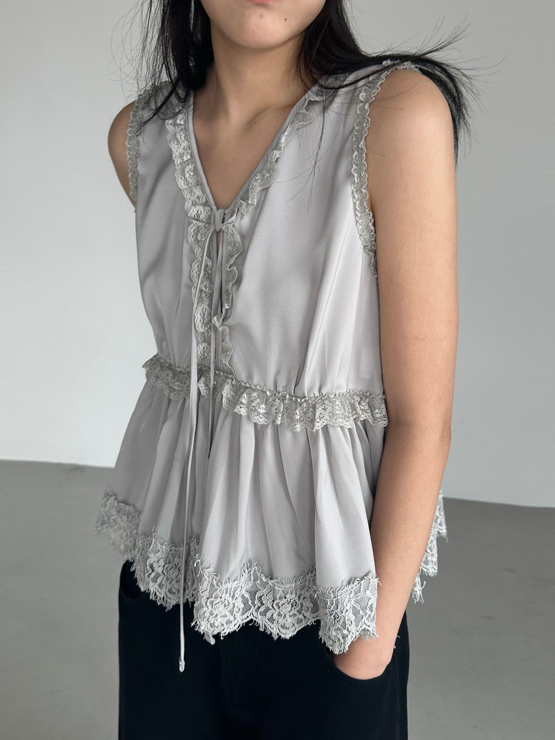 滑身Ruffles 高質背心