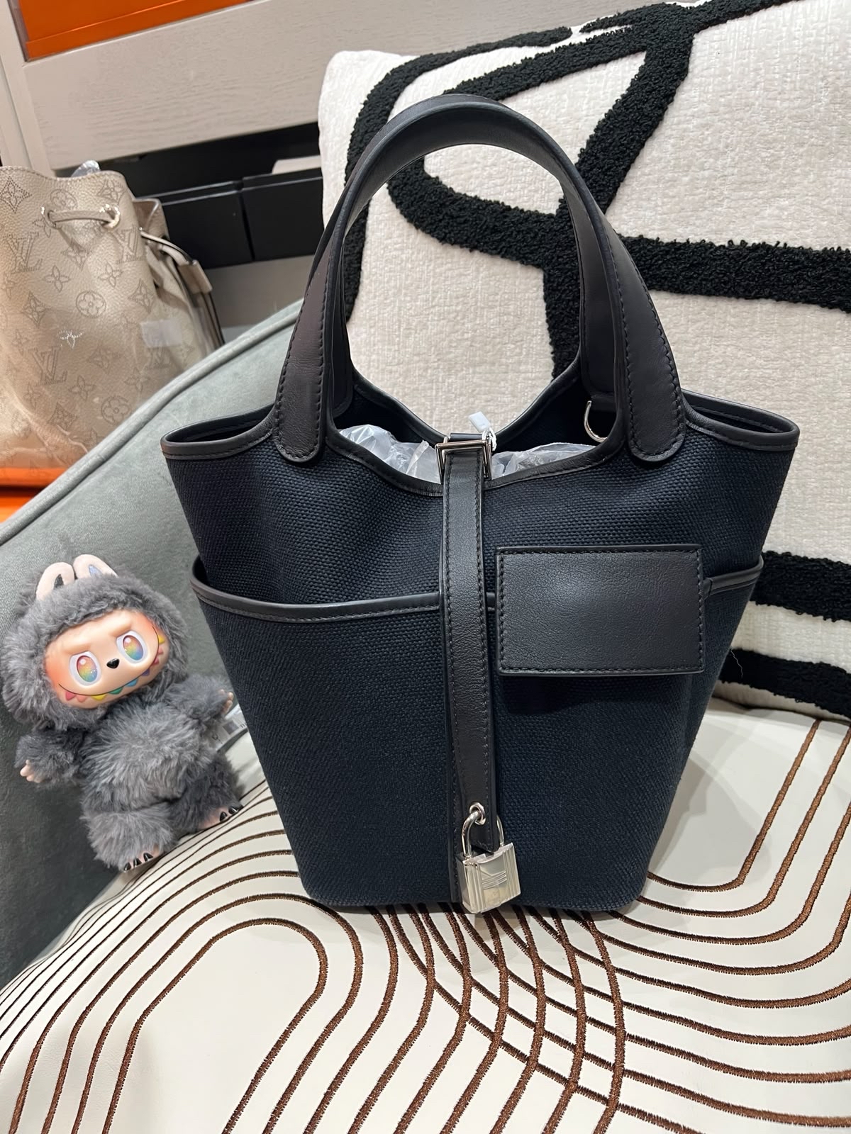 HERMES PICOTIN 18 LOCK POCKET cargo,stamp U 100%Authentic, 95%New ✅收據✅key lock✅ dust bag✅box