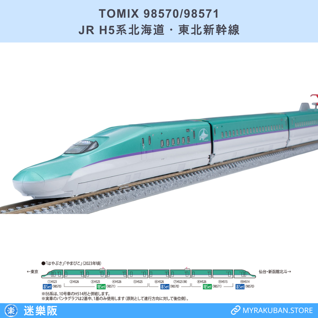 TOMIX 98570/98571 JR H5系北海道・東北新幹線