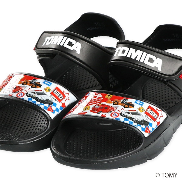 🇯🇵預訂 日本直送🇯🇵Tomica車車圖案黑色涼鞋
