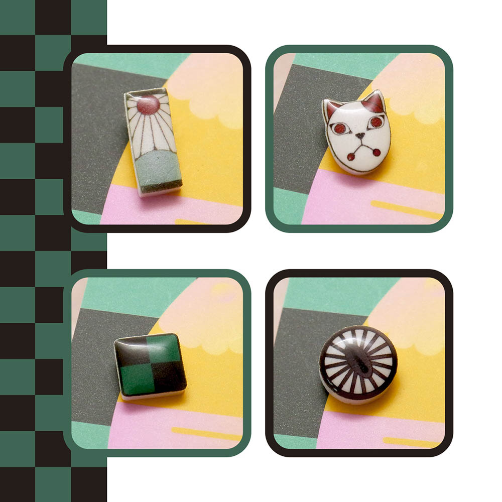 📦訂購 台灣限定 STORY 故事銀飾 鬼滅之刃造型 炭治郎款 耳環