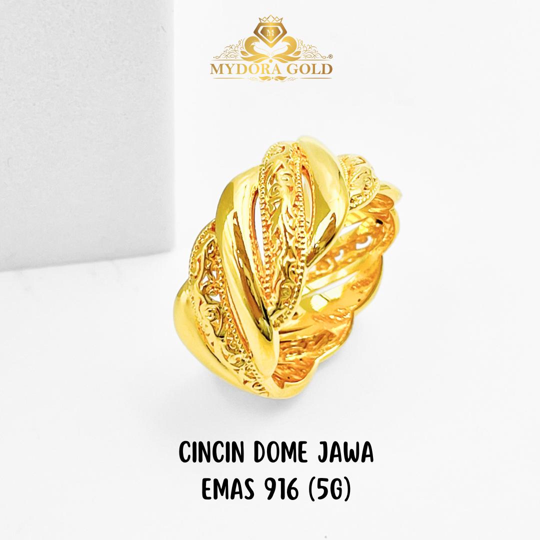 MYDORA Cincin Dome Jawa (5G) l EMAS 916/22K