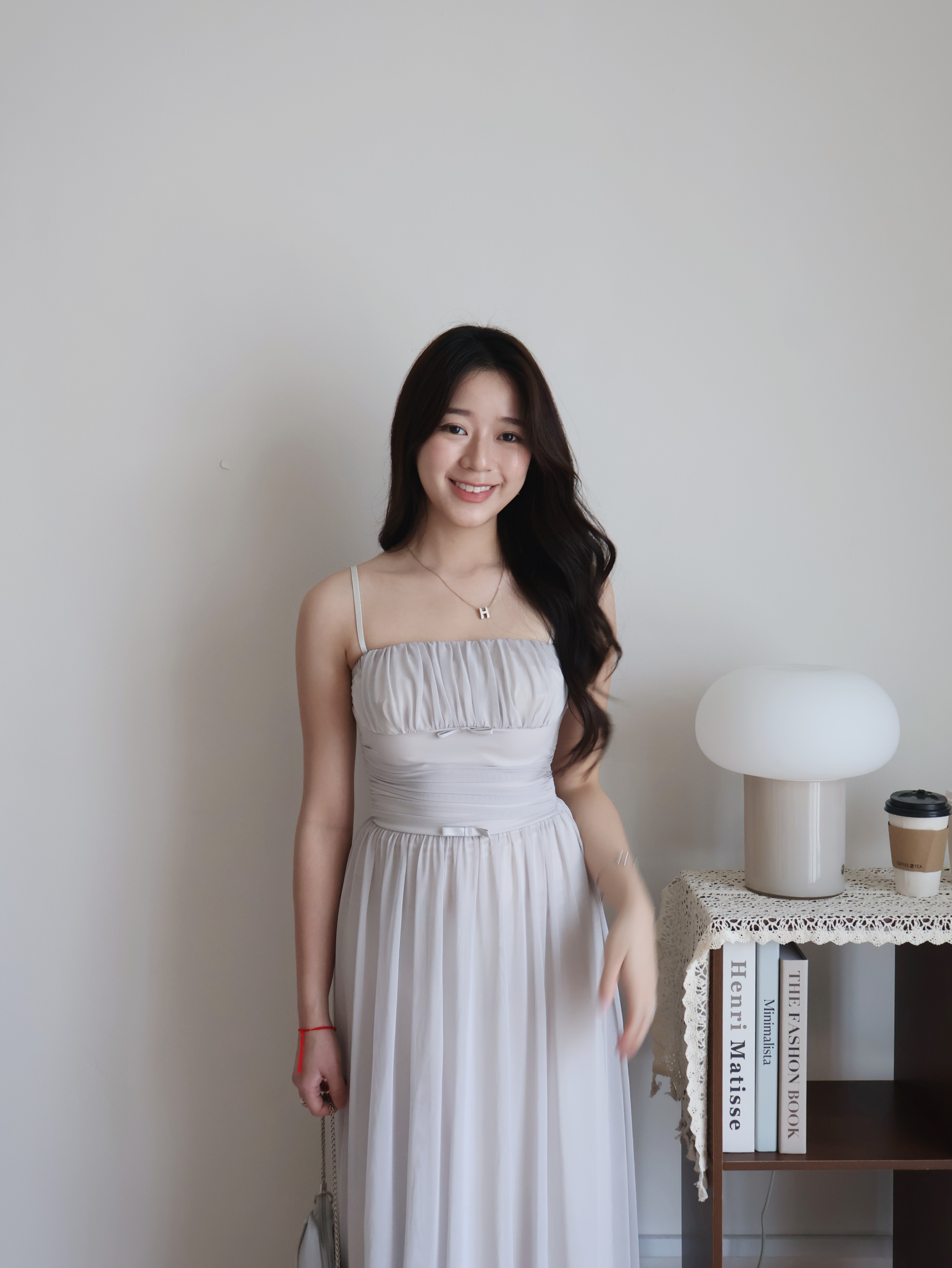 Bruna Maxi Dress | Light Grey