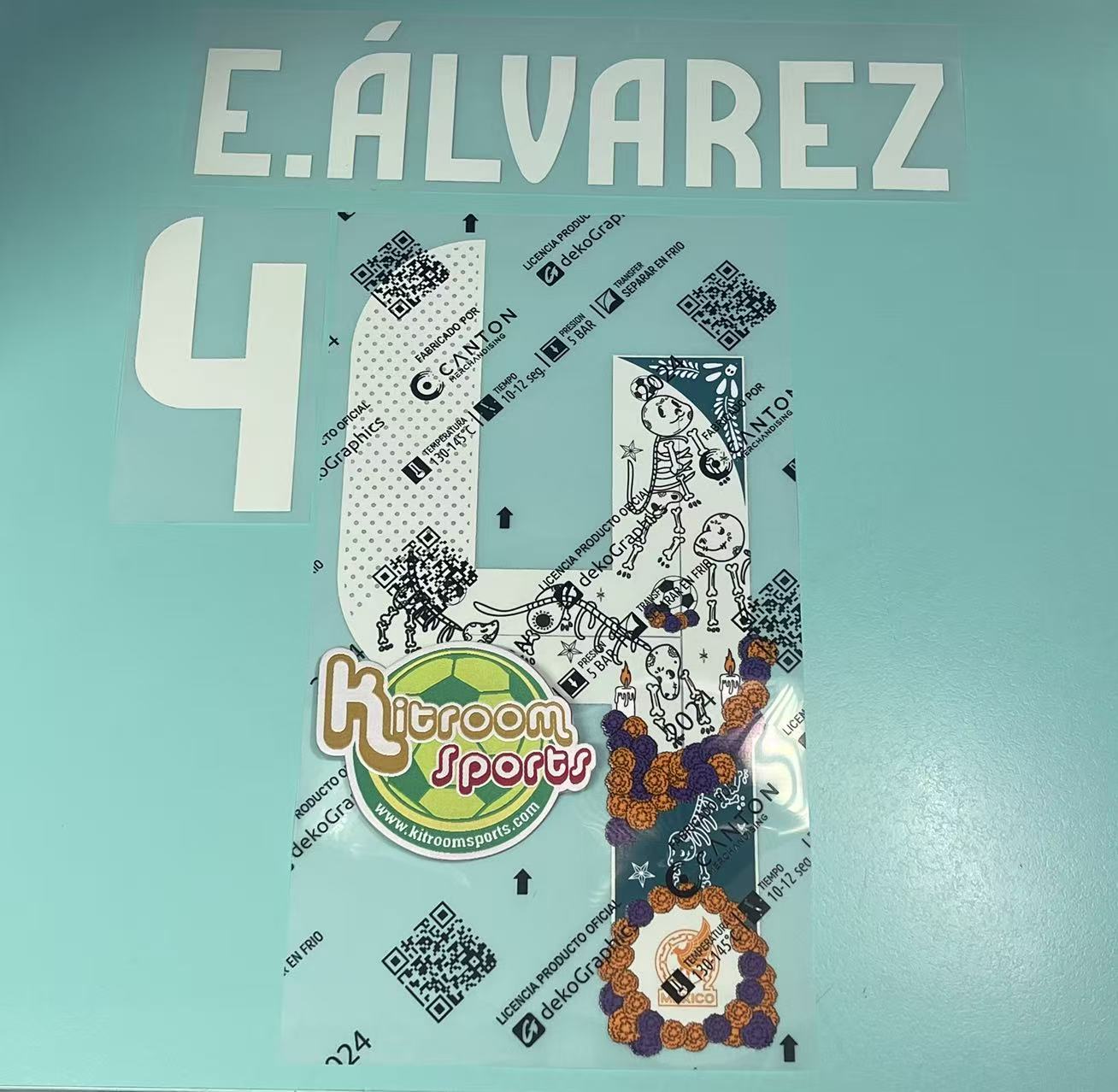 2024 Mexico Día de los Muertos Home Nameset #4 E.ALVAREZ