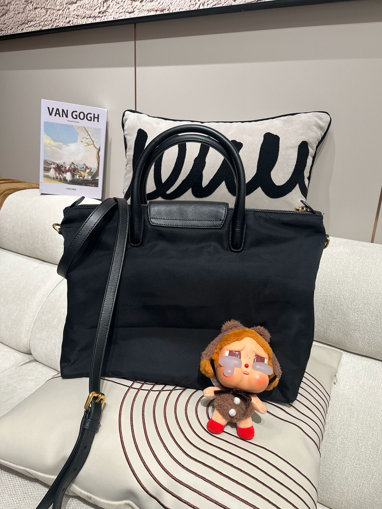 Prada nylon 2way bag  100%Authentic,95%new✅塵袋 