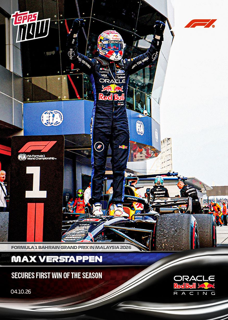 Max Verstappen - 2026 F1 Topps NOW® #64 Bahrain GP in Malaysia 贏車卡【團購】