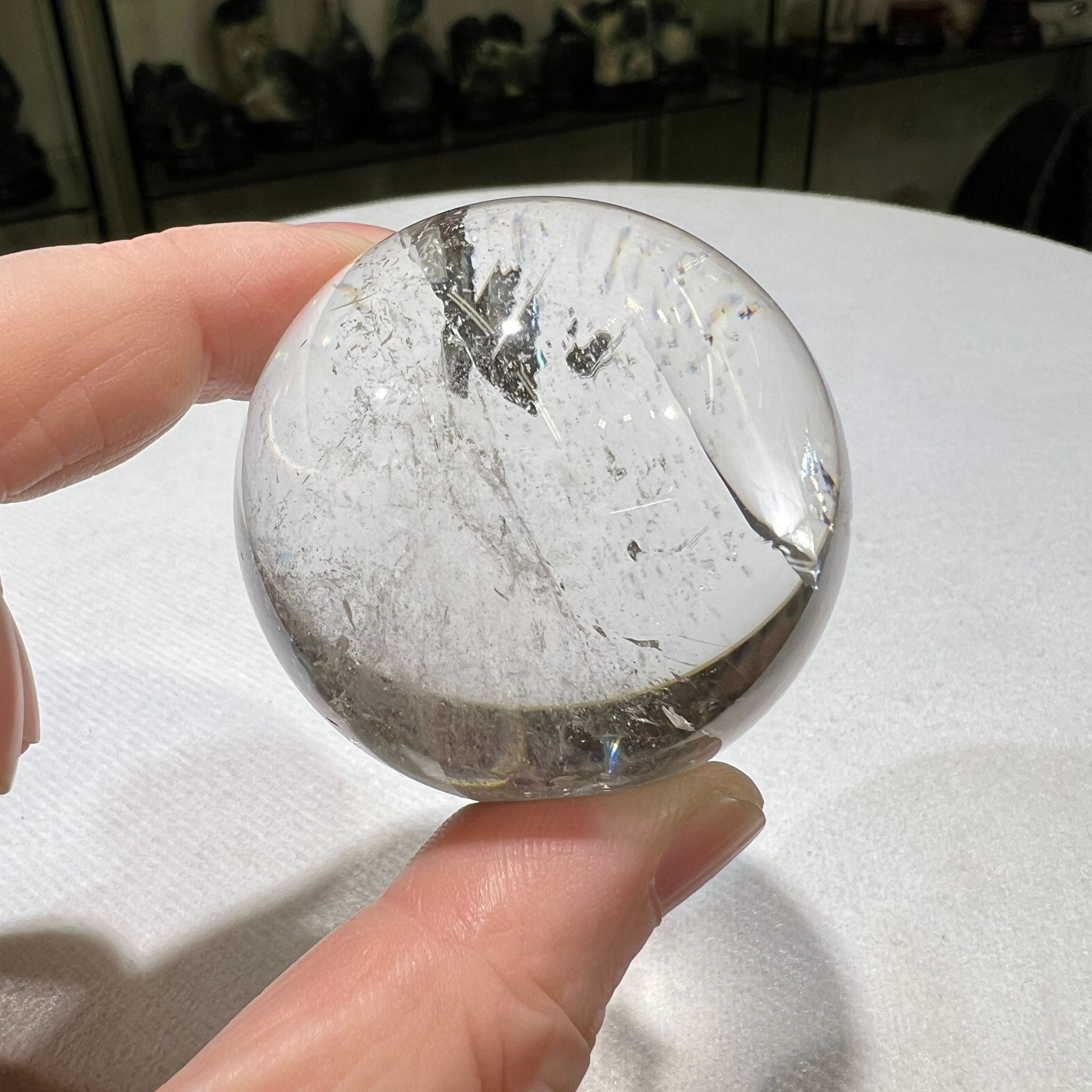 白水晶球 4.5 cm+/- (不連座) #CA0044