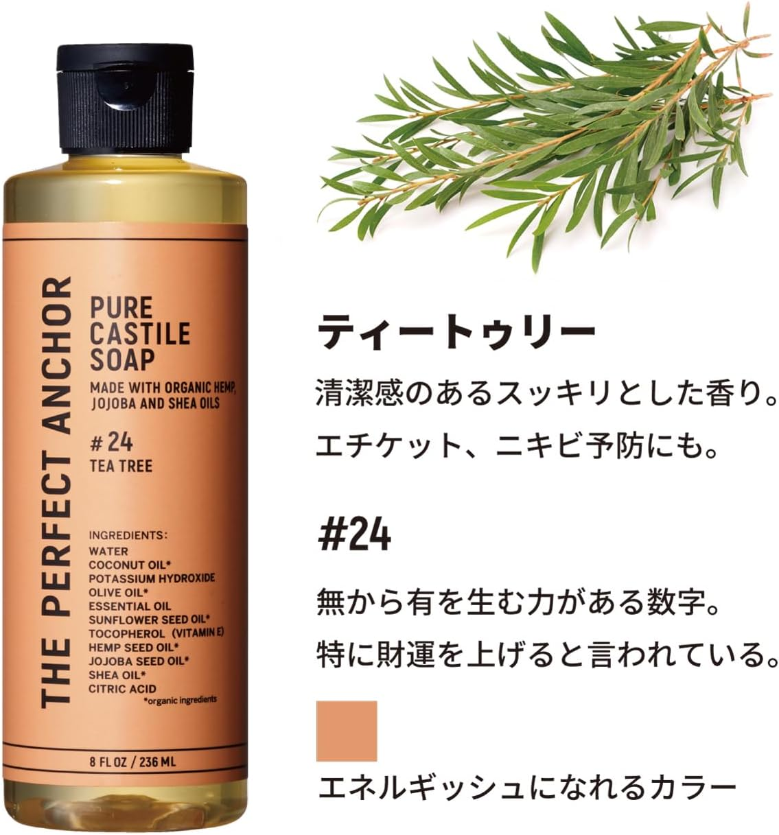【日本直送】The Perfect Anchor 純天然全效潔膚露 236ml | 洗面卸妝沐浴三合一