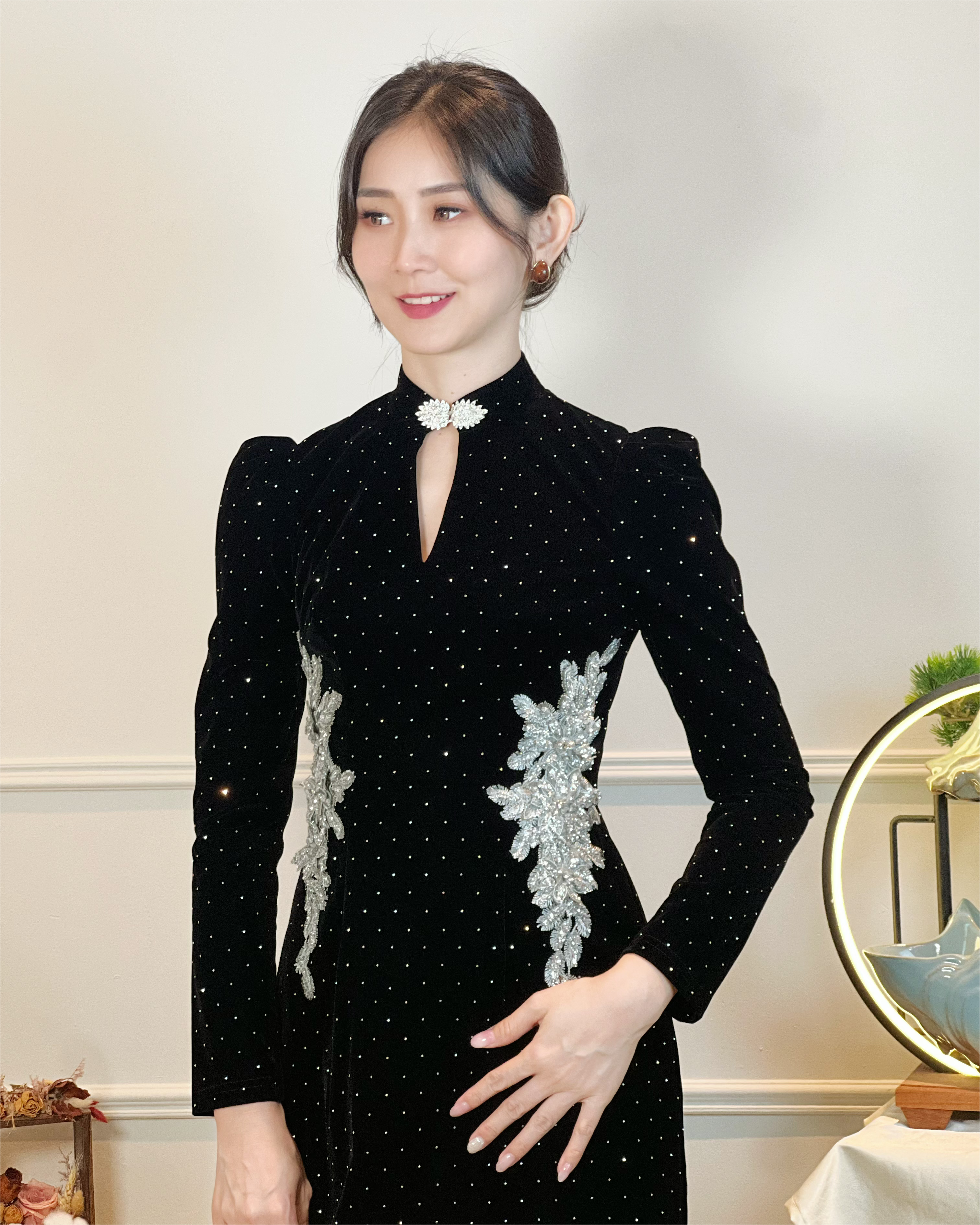 5091 Celeste Crystal Mini Dress