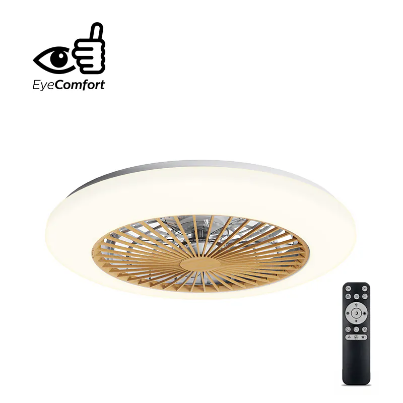 [飛利浦直送 原裝行貨2年保養] Philips 飛利浦 Amigo Wooden Flat Ceiling Fan 木紋吸頂循環天花風扇燈 25W+60W